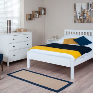 Silentnight Hayes White Wooden Bed Frame - Double